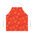 Burning Japanese Flame Pattern Print Adjustable Apron