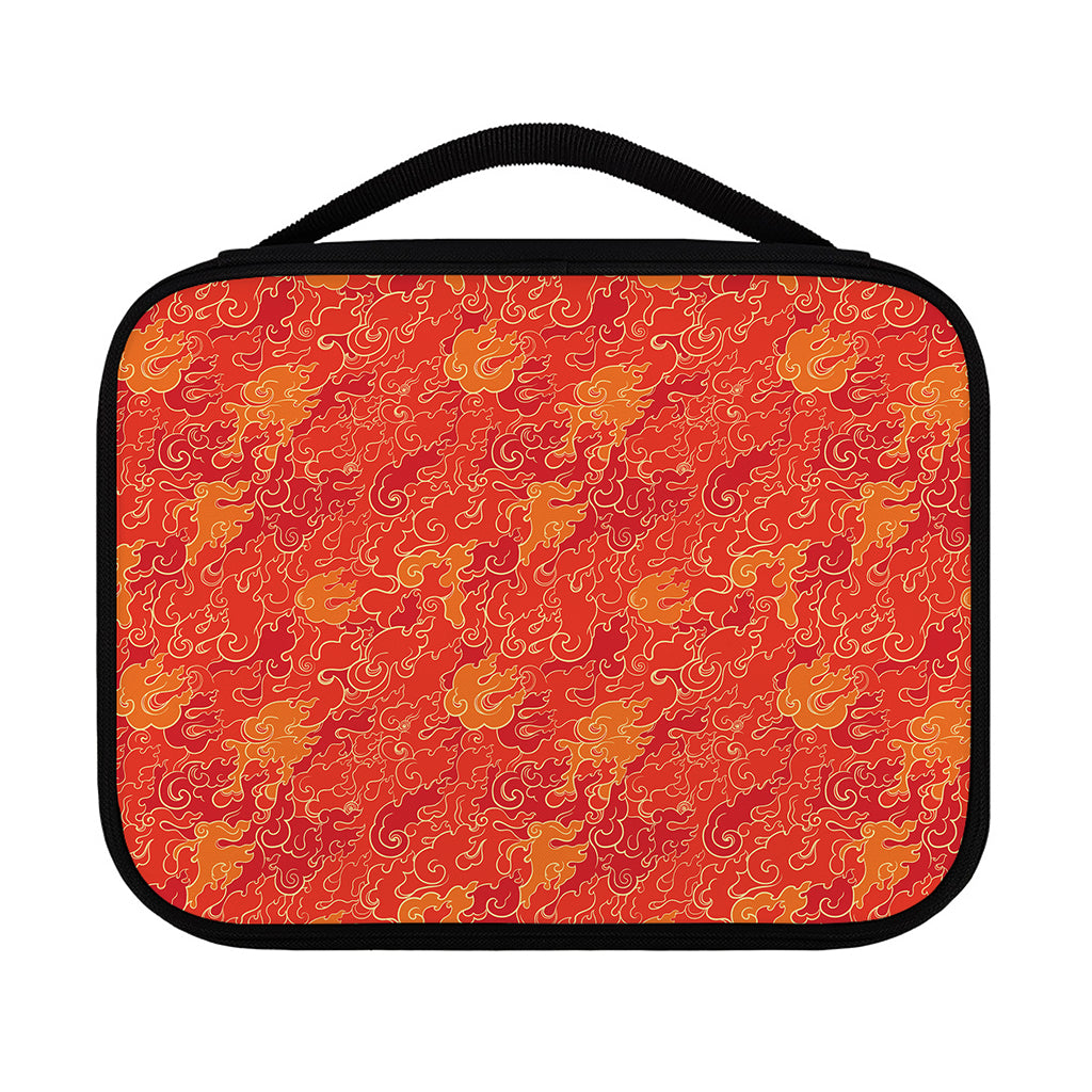 Burning Japanese Flame Pattern Print Classic Bible Case