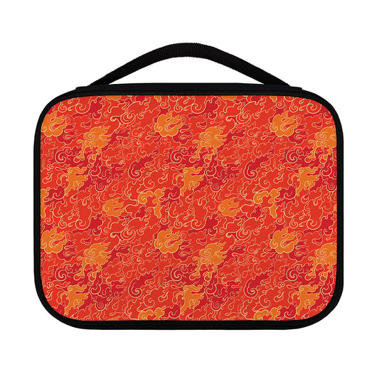 Burning Japanese Flame Pattern Print Classic Bible Case