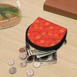 Burning Japanese Flame Pattern Print Coin Purse