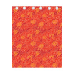 Burning Japanese Flame Pattern Print Curtain