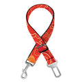 Burning Japanese Flame Pattern Print Dog Seat Belt