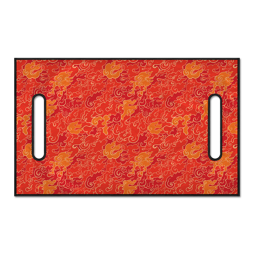 Burning Japanese Flame Pattern Print Golf Cart Seat Cover