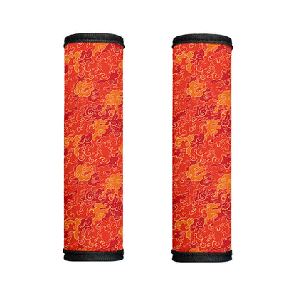 Burning Japanese Flame Pattern Print Handle Covers