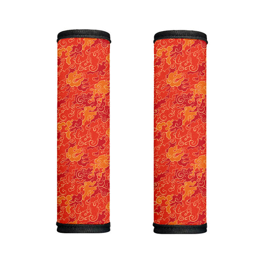Burning Japanese Flame Pattern Print Handle Covers
