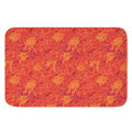 Burning Japanese Flame Pattern Print Indoor Door Mat
