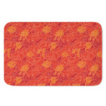 Burning Japanese Flame Pattern Print Indoor Door Mat