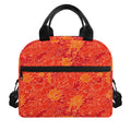 Burning Japanese Flame Pattern Print Insulated Lunch Bag