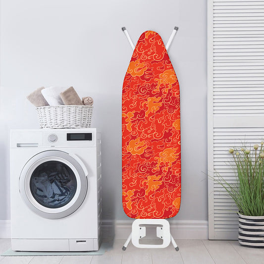 Burning Japanese Flame Pattern Print Ironing Board Cover