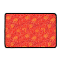 Burning Japanese Flame Pattern Print Kitchen Mat