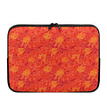 Burning Japanese Flame Pattern Print Laptop Sleeve