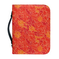Burning Japanese Flame Pattern Print Leather Bible Cover