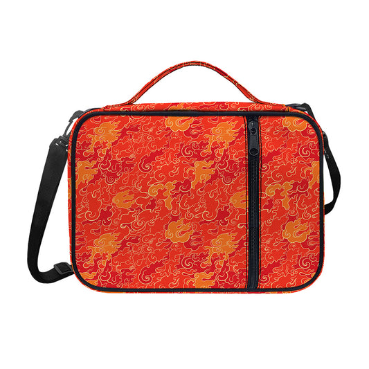 Burning Japanese Flame Pattern Print Shoulder Strap Bible Bag