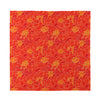 Burning Japanese Flame Pattern Print Silk Bandana