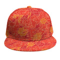 Burning Japanese Flame Pattern Print Snapback Cap
