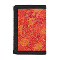Burning Japanese Flame Pattern Print Trifold Wallet