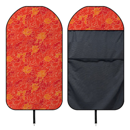 Burning Japanese Flame Pattern Print Waterproof Car Seat Cover
