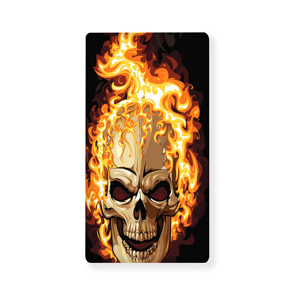 Burning Skull Print Baby Crib Sheet