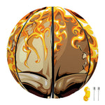 Burning Skull Print Basketball