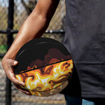 Burning Skull Print Basketball