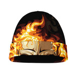 Burning Skull Print Beanie