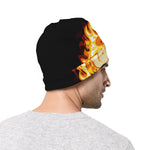 Burning Skull Print Beanie