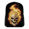 Burning Skull Print Casual Backpack