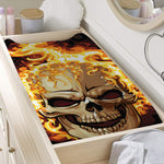 Burning Skull Print Changing Pad Cover