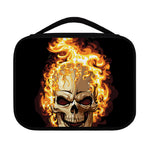 Burning Skull Print Classic Bible Case
