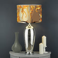 Burning Skull Print Drum Lamp Shade