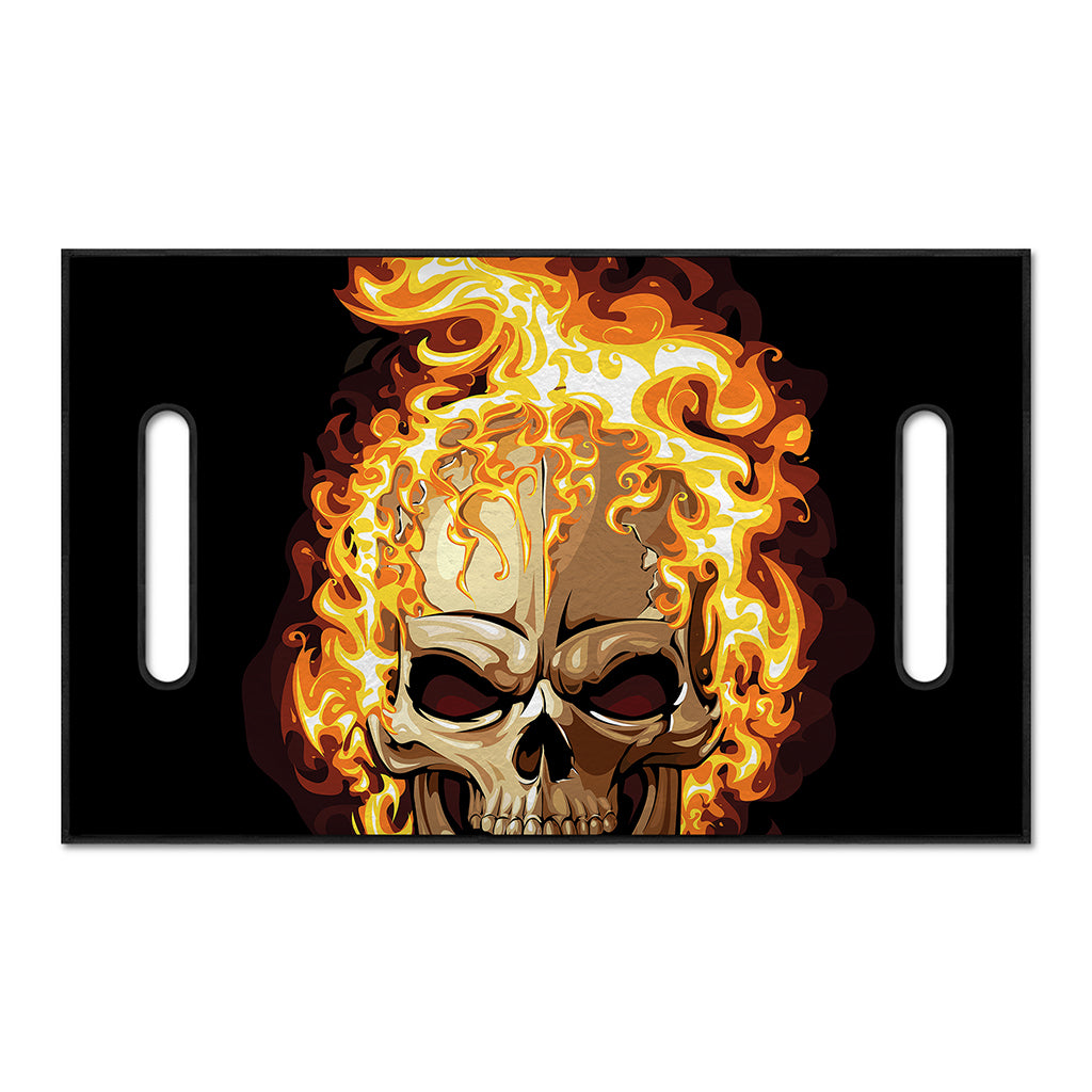 Burning Skull Print Golf Cart Seat Cover