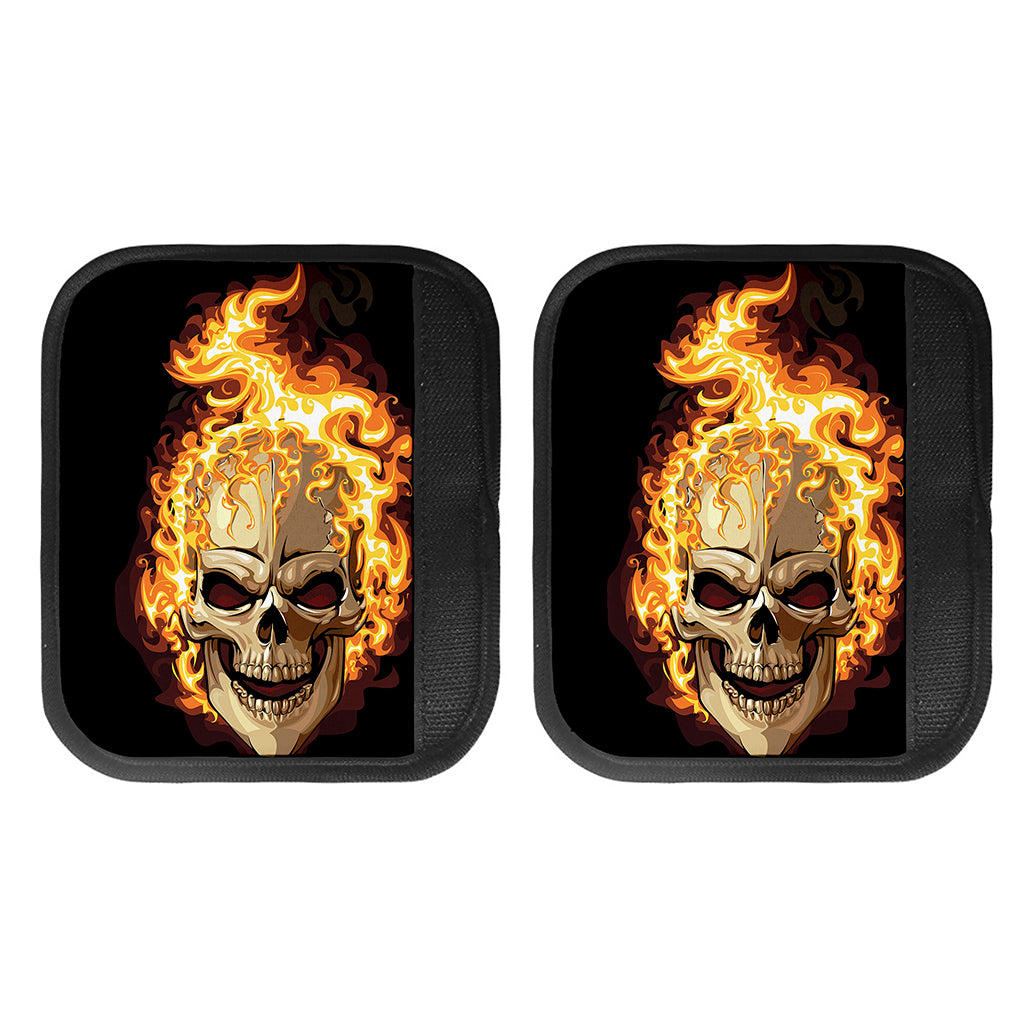 Burning Skull Print Handle Covers