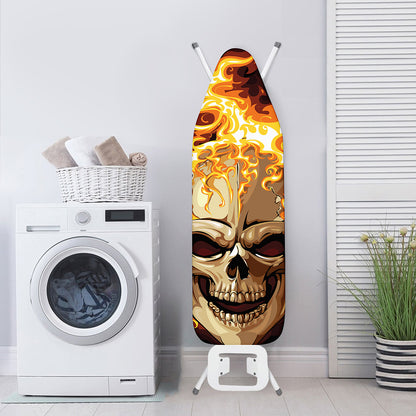 Burning Skull Print Ironing Board Cover