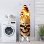 Burning Skull Print Ironing Board Cover