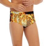 Burning Skull Print Men's Briefs