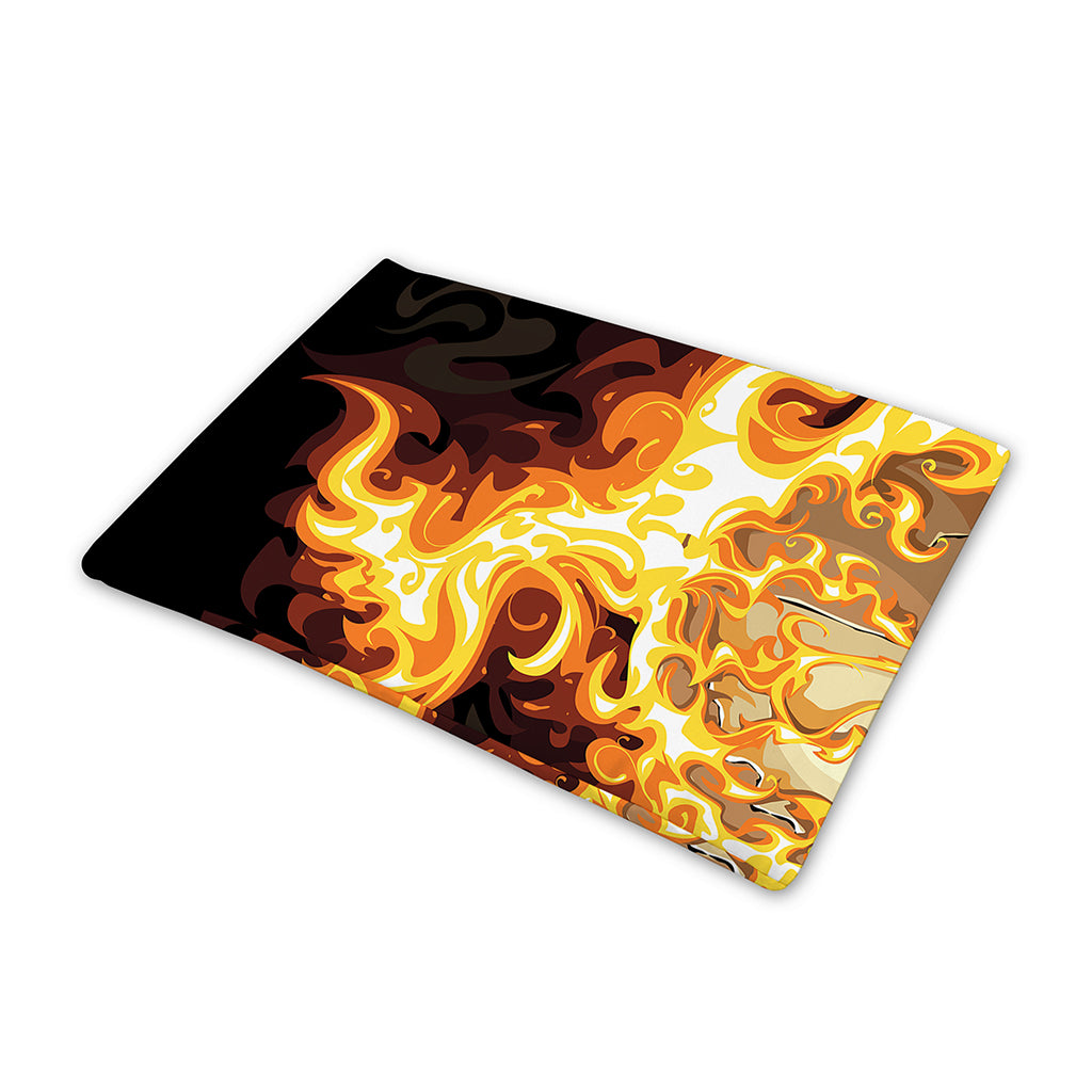 Burning Skull Print Pet Cooling Mat Cover
