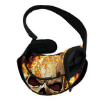 Burning Skull Print Pet Sling Carrier