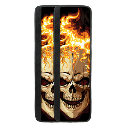 Burning Skull Print Refrigerator Handle Covers