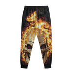 Burning Skull Print Sweatpants