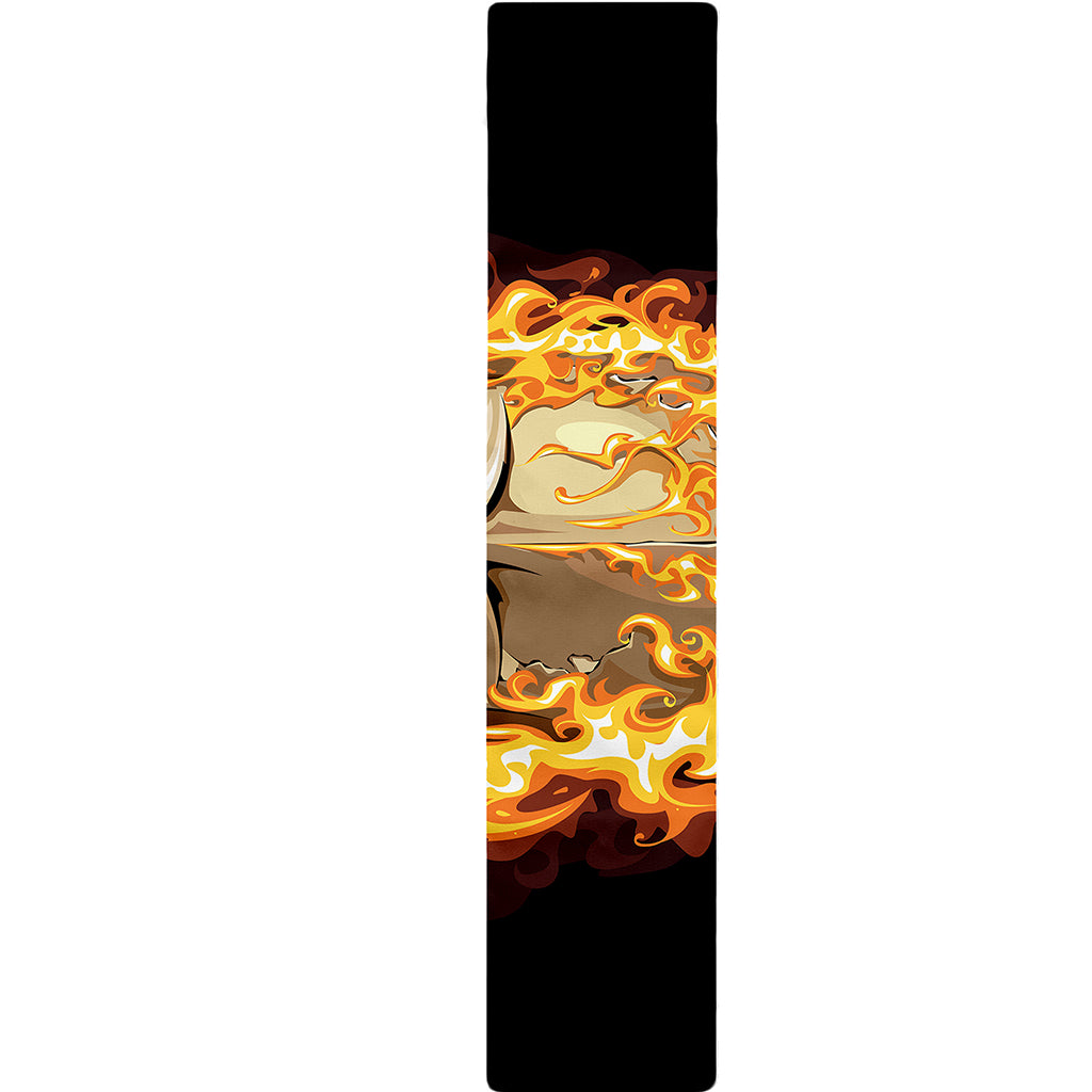 Burning Skull Print Table Runner