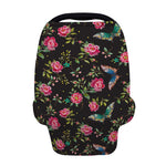 Butterfly And Flower Pattern Print Baby Seat Cover