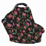 Butterfly And Flower Pattern Print Baby Seat Cover