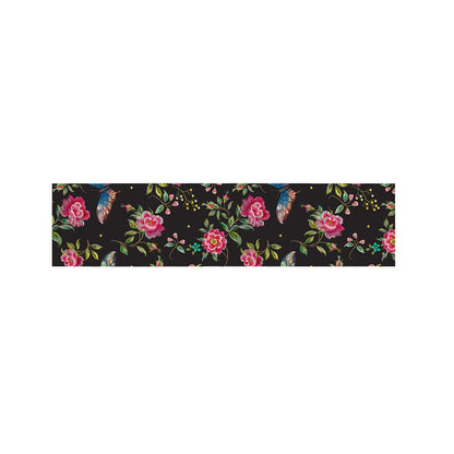 Butterfly And Flower Pattern Print Bed Runner