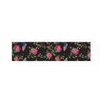 Butterfly And Flower Pattern Print Bed Runner