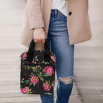 Butterfly And Flower Pattern Print Bible Tote Bag