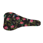 Butterfly And Flower Pattern Print Bicycle Seat Cover