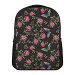 Butterfly And Flower Pattern Print Casual Backpack