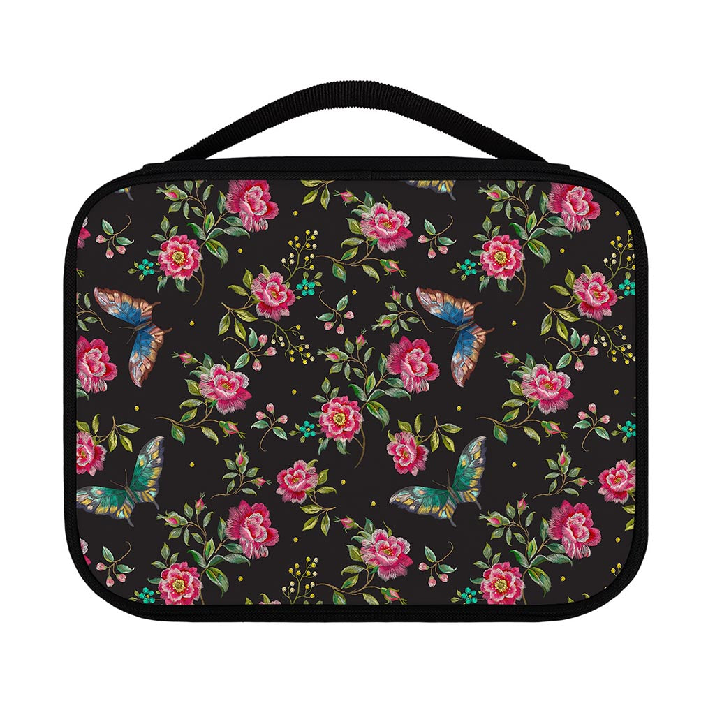 Butterfly And Flower Pattern Print Classic Bible Case