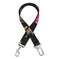 Butterfly And Flower Pattern Print Dog Seat Belt