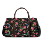 Butterfly And Flower Pattern Print Duffle Bag